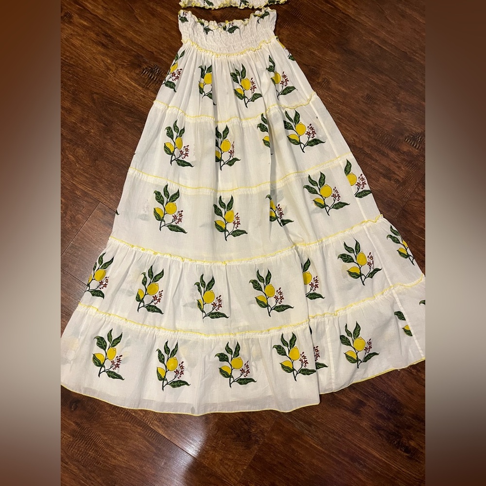 CJ Laing Lemon Print Top and Skirt Set ๐ - Picture 5 of 16